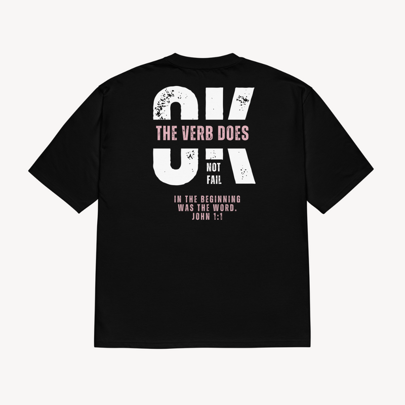 Unbroken Word Black Oversized T-Shirt