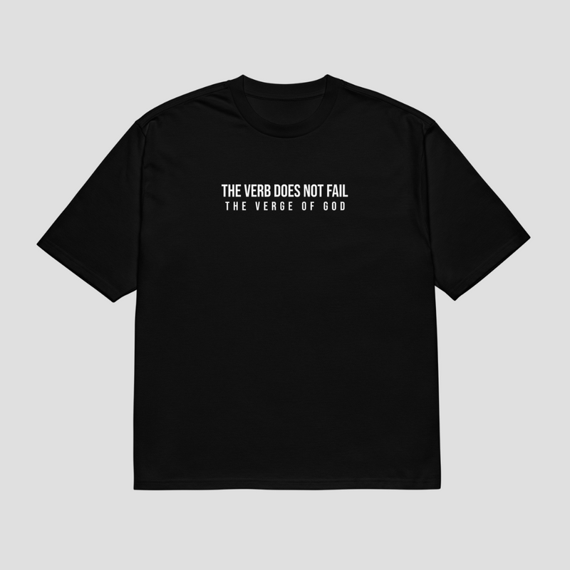 Unbroken Word Black Oversized T-Shirt