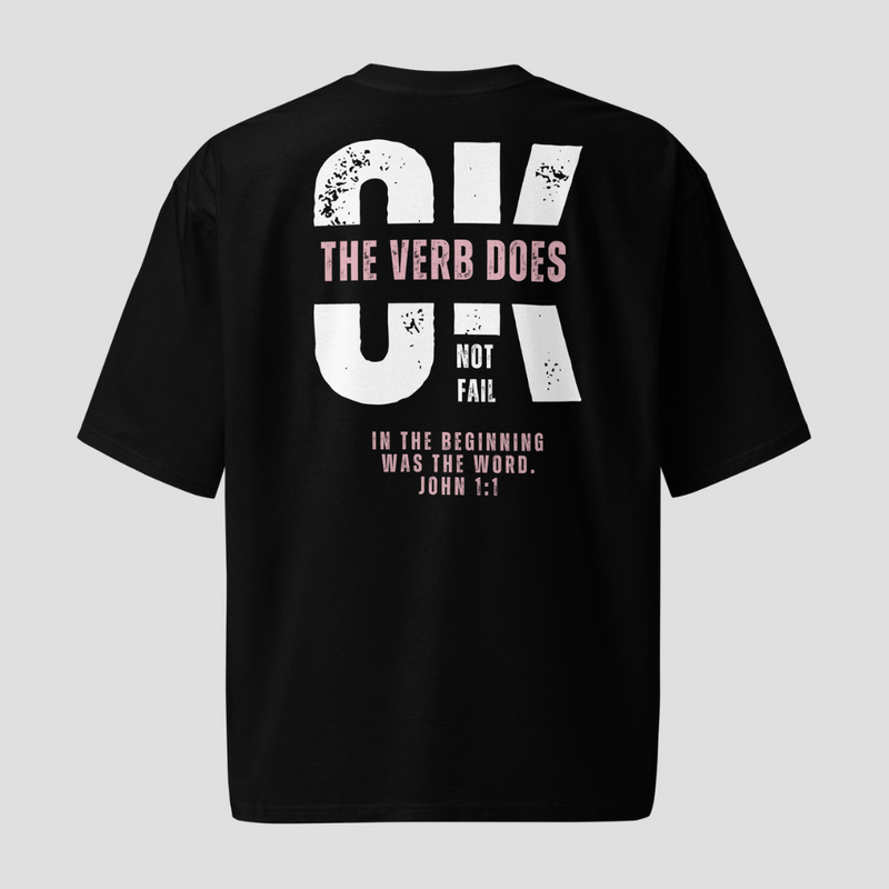Unbroken Word Black Oversized T-Shirt