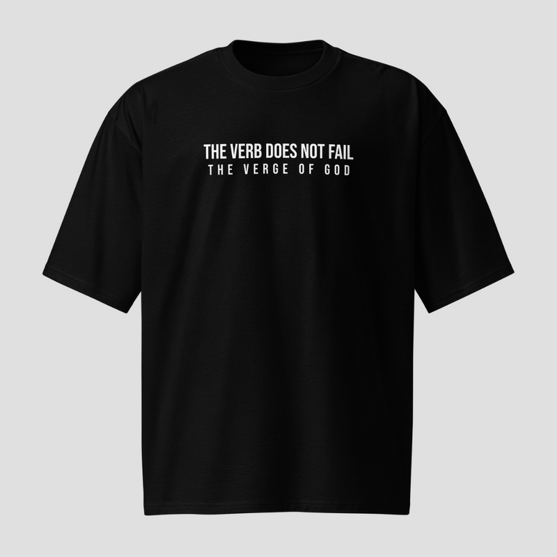 Unbroken Word Black Oversized T-Shirt