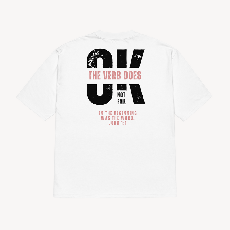 Unbroken Word White Oversized T-Shirt