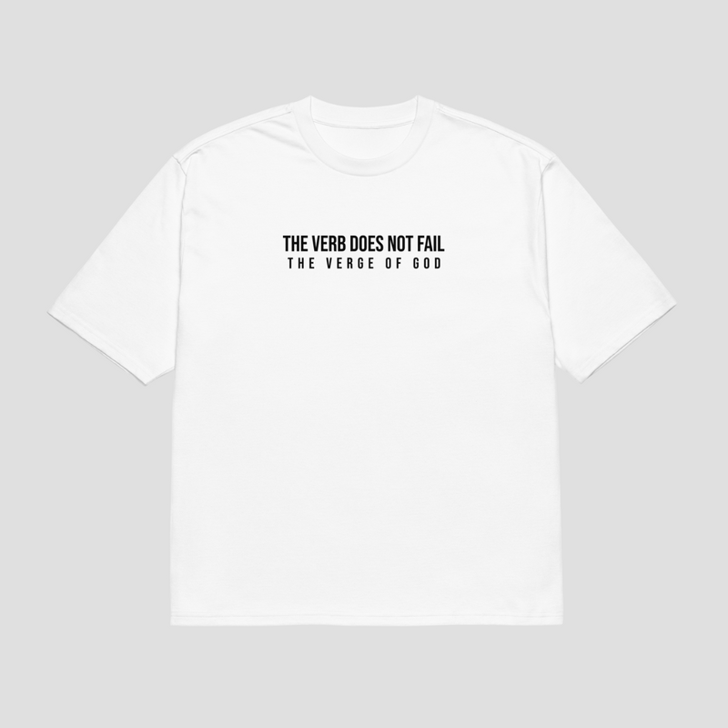 Unbroken Word White Oversized T-Shirt