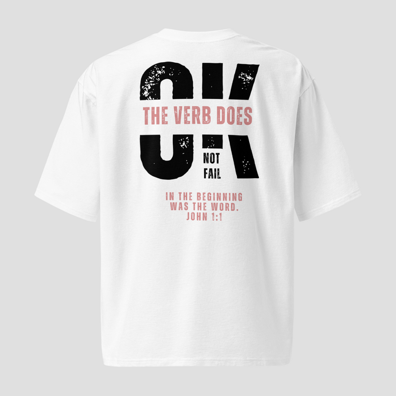 Unbroken Word White Oversized T-Shirt
