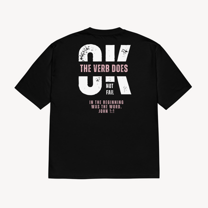 Unbroken Word Black Oversized T-Shirt