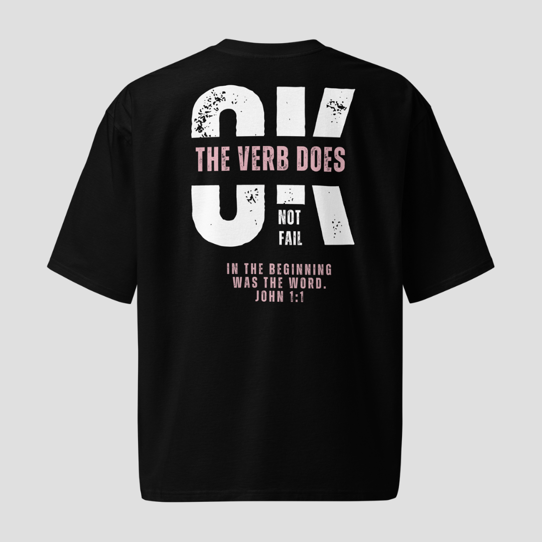 Unbroken Word Black Oversized T-Shirt